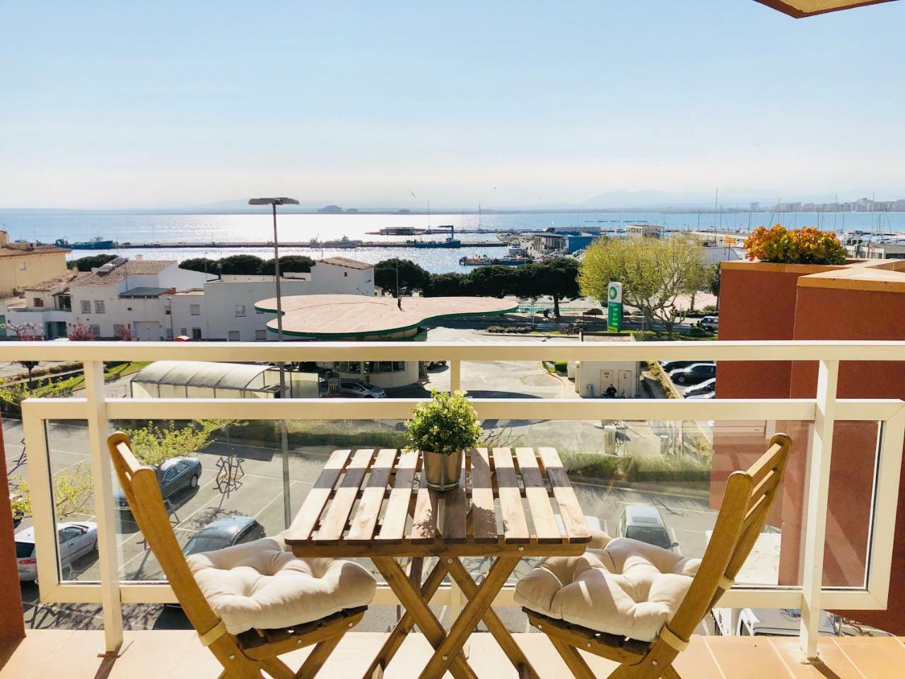 Roc Mar 3 3D - Apartamento Cerca Del Centro Y De La Playa - Terraza Con Vistas Al Mar Y Al Puerto Roses Exterior foto
