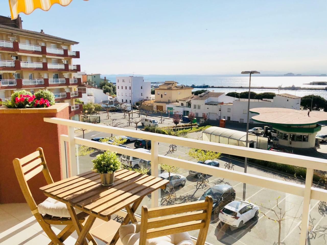 Roc Mar 3 3D - Apartamento Cerca Del Centro Y De La Playa - Terraza Con Vistas Al Mar Y Al Puerto Roses Exterior foto