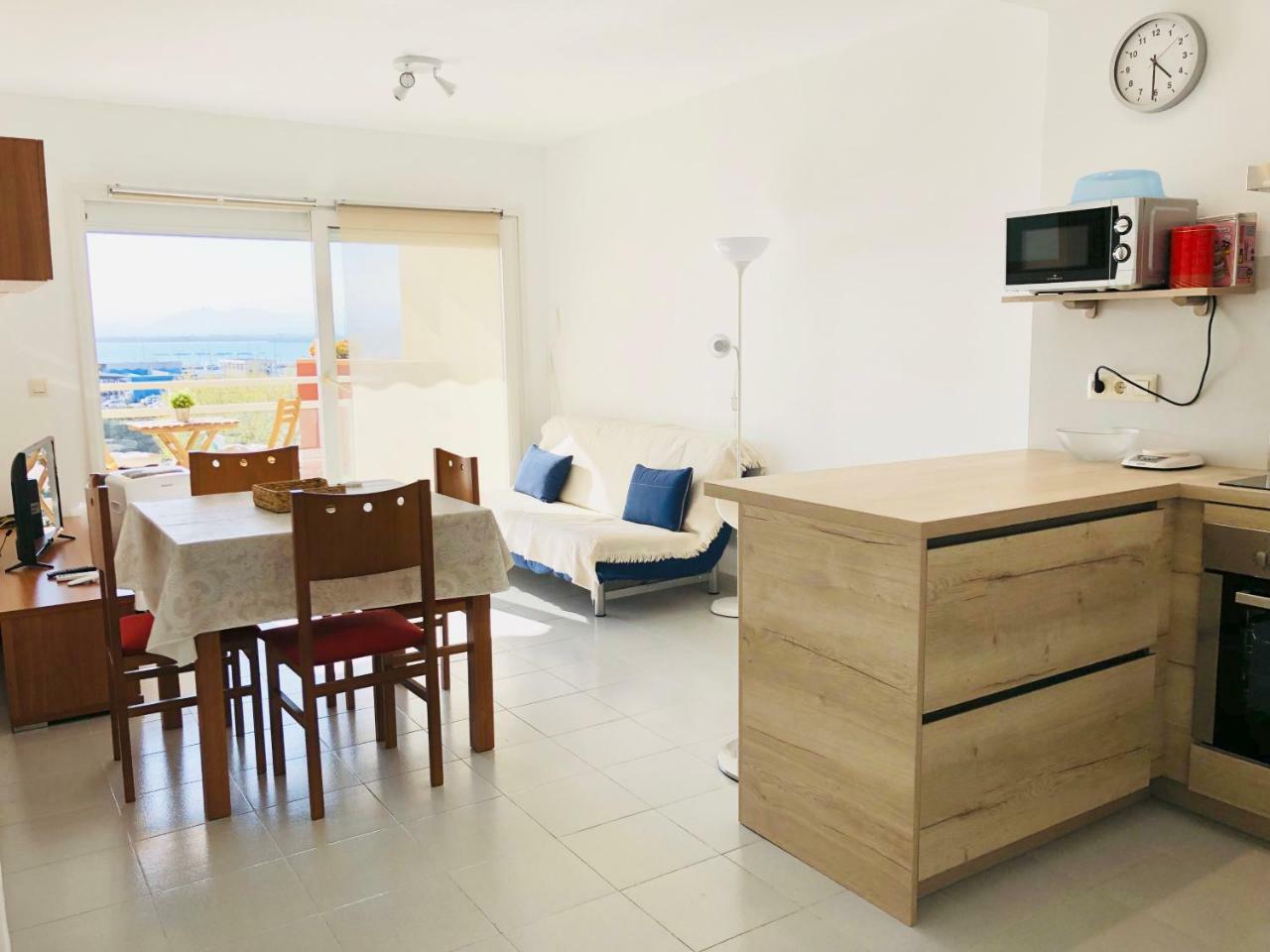 Roc Mar 3 3D - Apartamento Cerca Del Centro Y De La Playa - Terraza Con Vistas Al Mar Y Al Puerto Roses Exterior foto